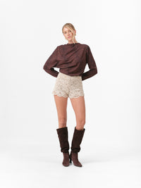 PEONY SHORTS ECRU