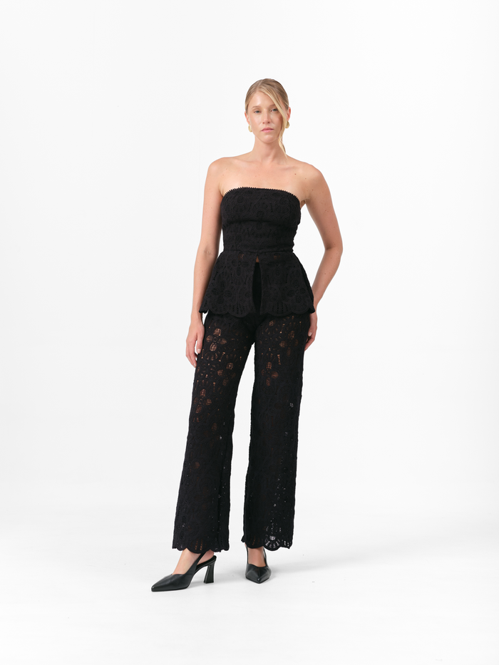 (PRE ORDER) PEONY PANTS BLACK