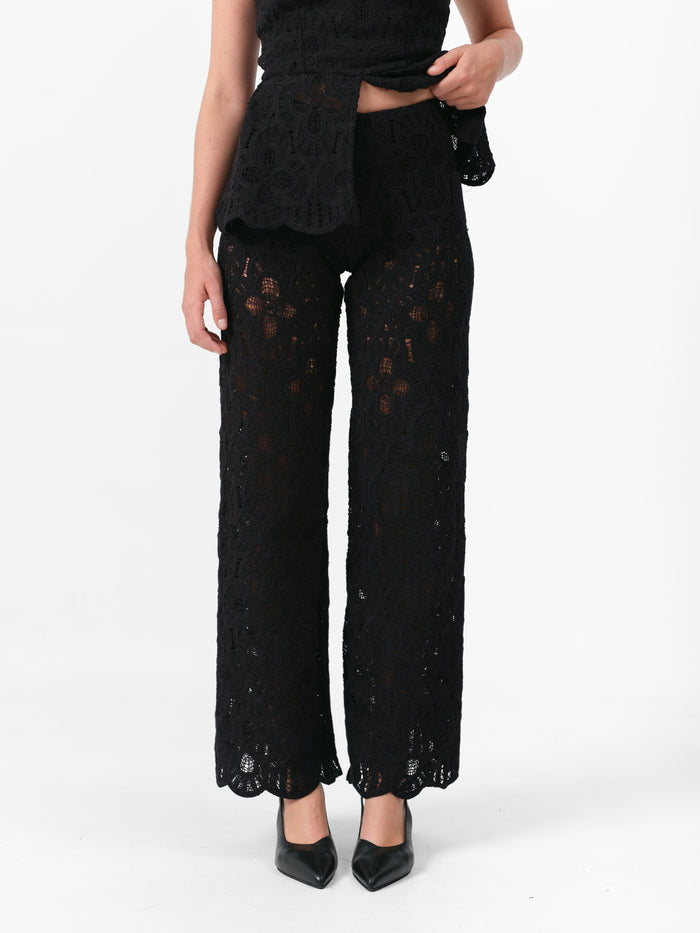 (PRE ORDER) PEONY PANTS BLACK