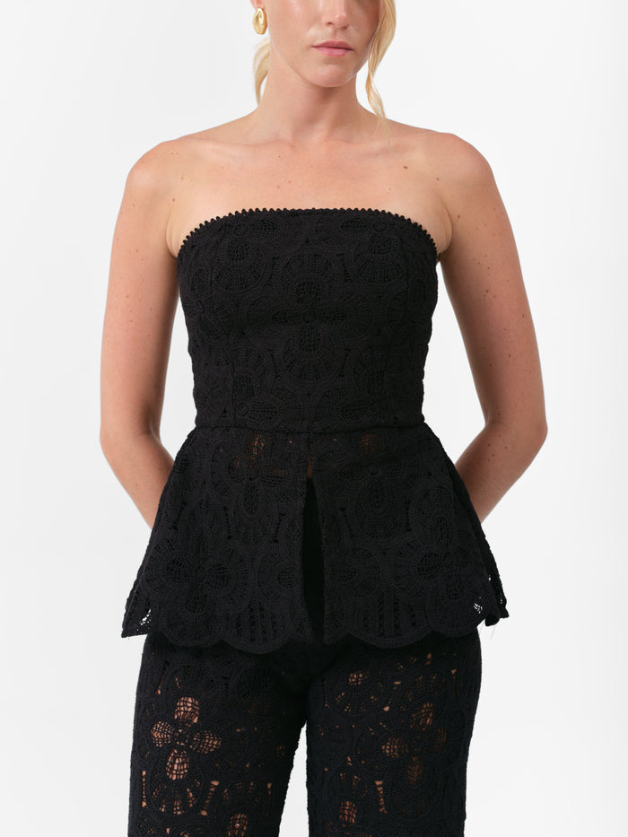 (PRE ORDER) PEONY TOP BLACK