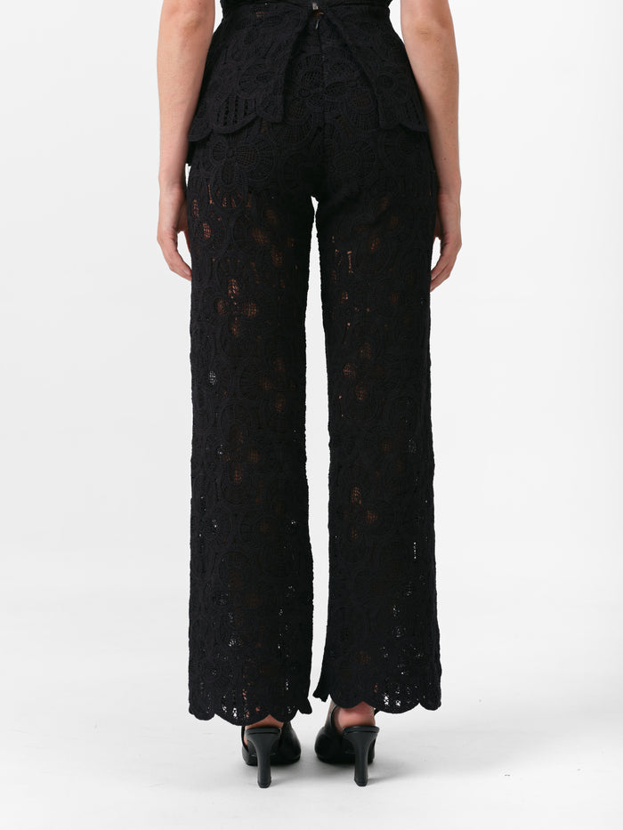 (PRE ORDER) PEONY PANTS BLACK
