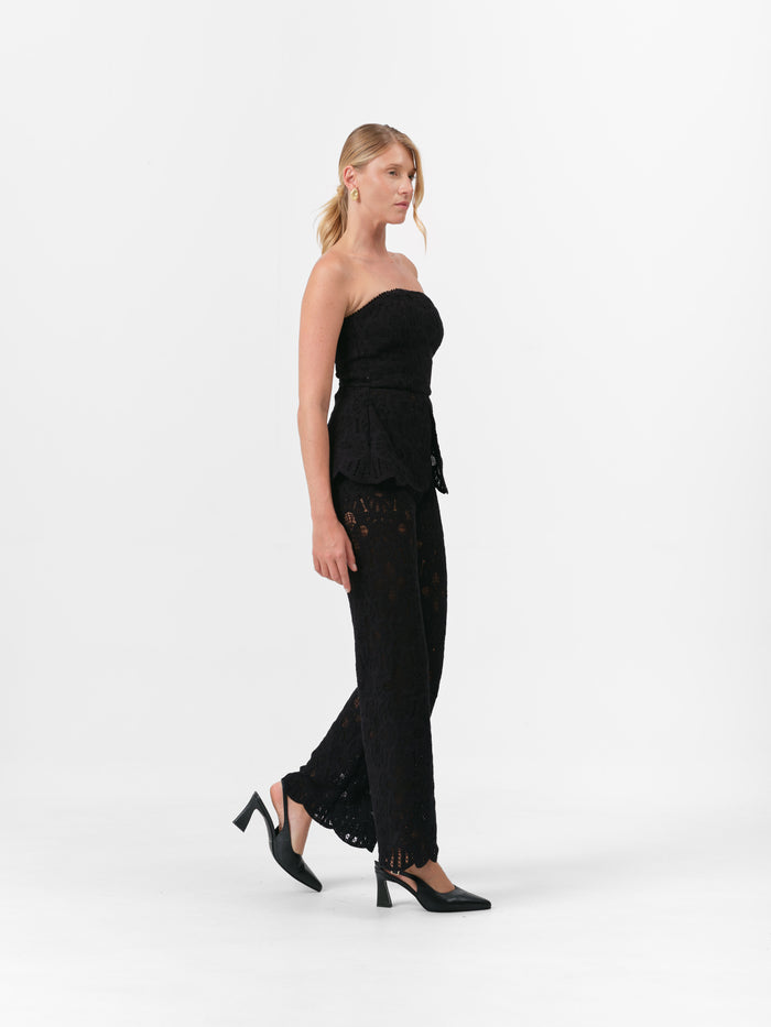 (PRE ORDER) PEONY TOP BLACK