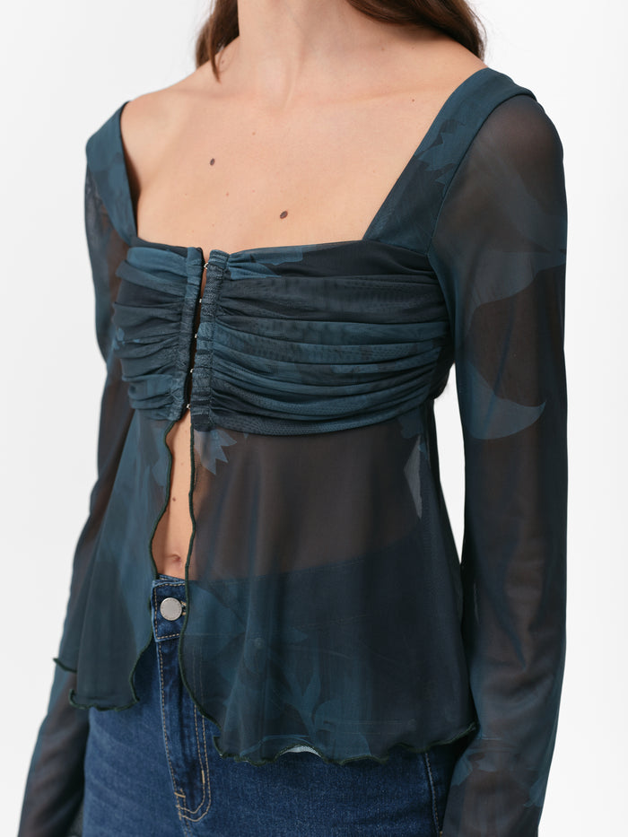 (PRE ORDER) DIANDRA TOP TEAL
