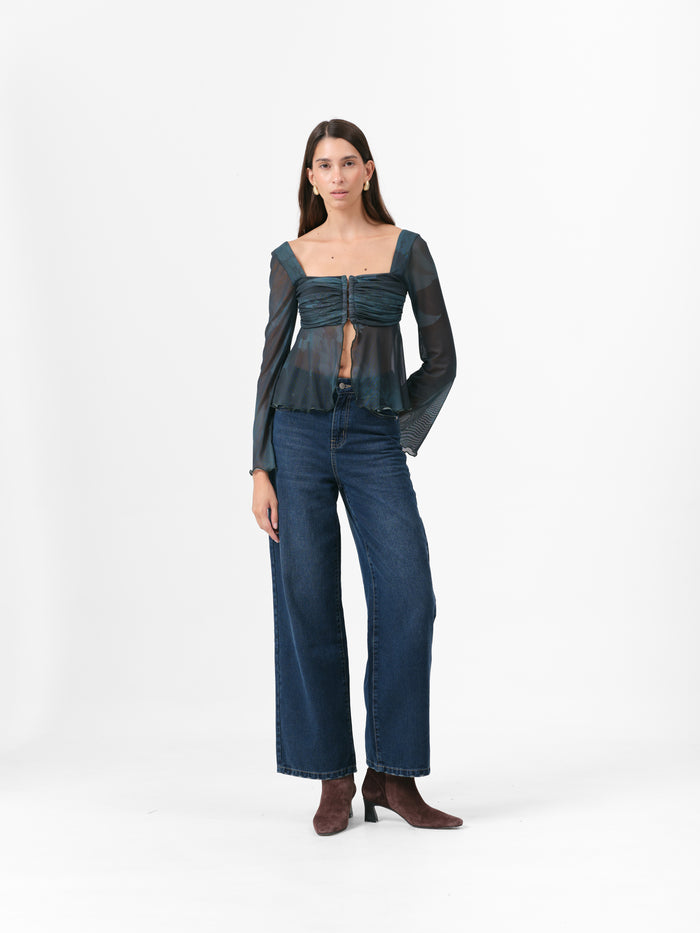 (PRE ORDER) DIANDRA TOP TEAL