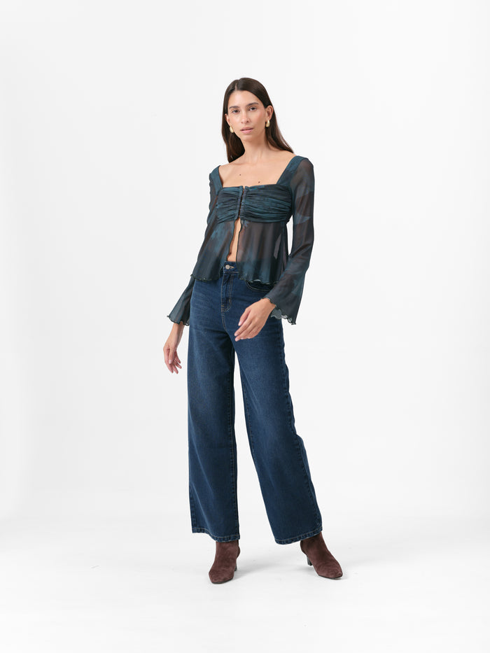 (PRE ORDER) DIANDRA TOP TEAL