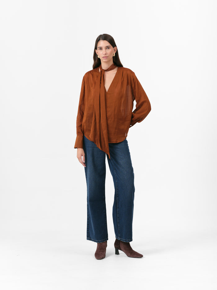 (PRE ORDER) TEASEL BLOUSE CARAMEL