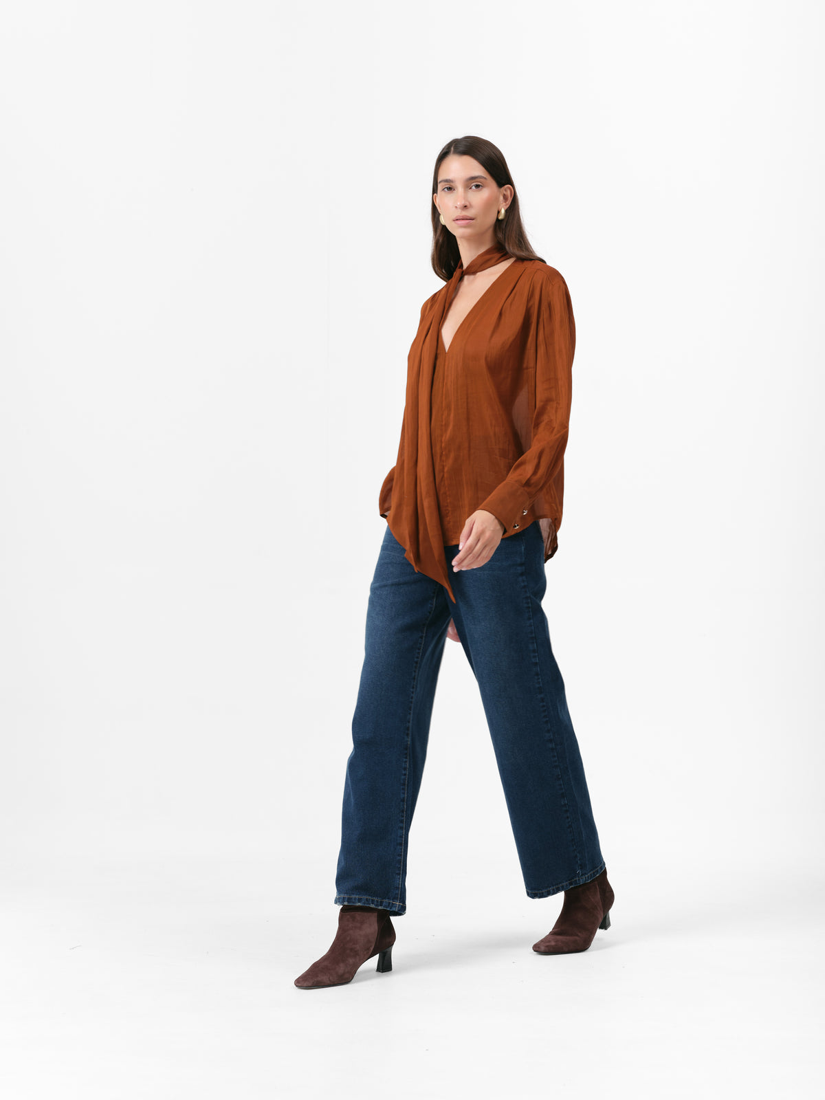 TEASEL BLOUSE CARAMEL