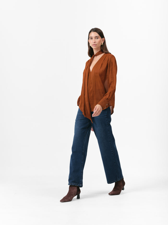 (PRE ORDER) TEASEL BLOUSE CARAMEL