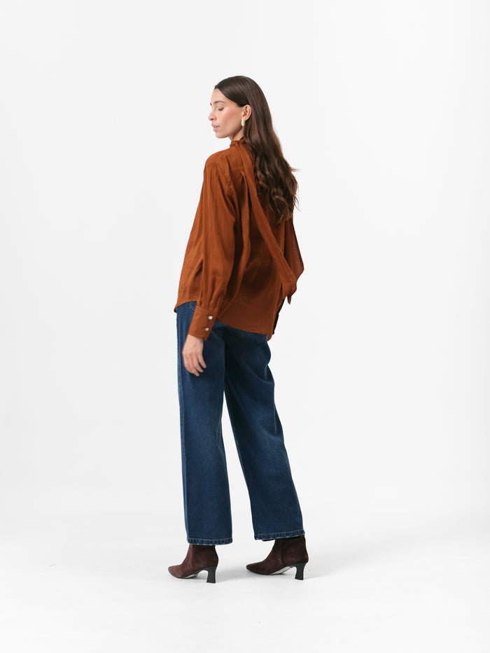 (PRE ORDER) TEASEL BLOUSE CARAMEL