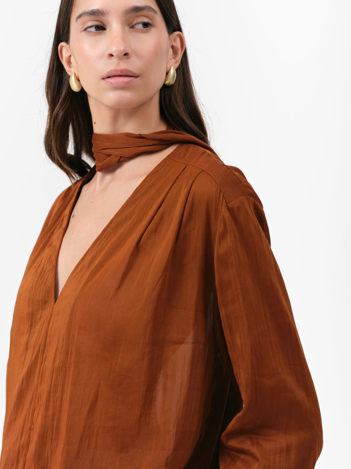TEASEL BLOUSE CARAMEL