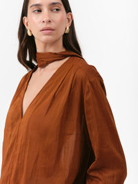 TEASEL BLOUSE CARAMEL
