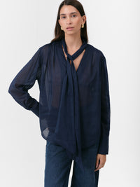 TEASEL BLOUSE ROYAL BLUE