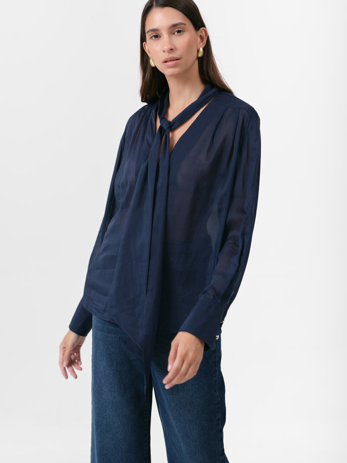 (PRE ORDER) TEASEL BLOUSE ROYAL BLUE