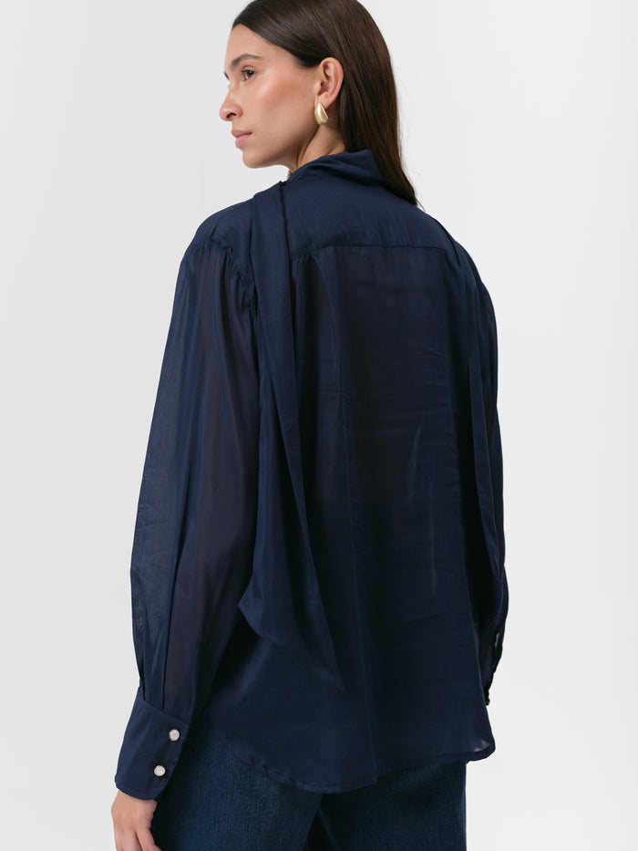 (PRE ORDER) TEASEL BLOUSE ROYAL BLUE