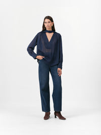 TEASEL BLOUSE ROYAL BLUE