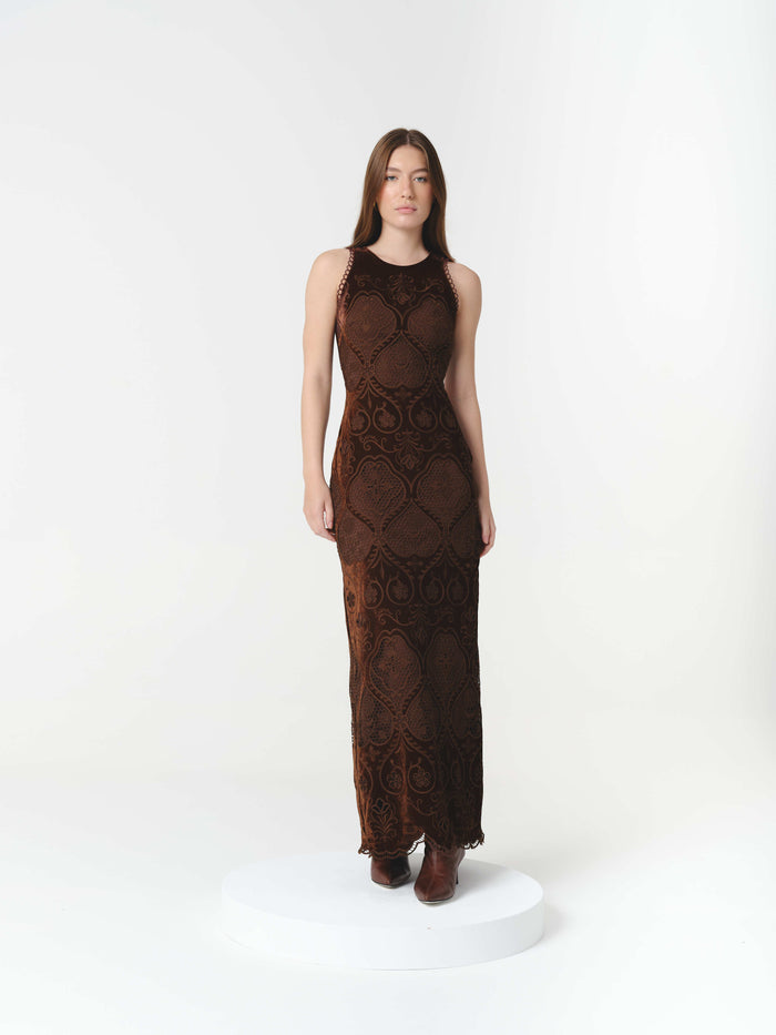 POPPY DRESS CHOCOLATE (PRE-ORDER)