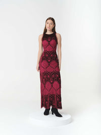 POPPY DRESS BURGUNDY (PRE-ORDER) - (VIP)