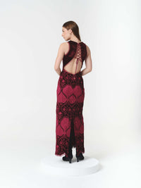POPPY DRESS BURGUNDY (PRE-ORDER) - (VIP)