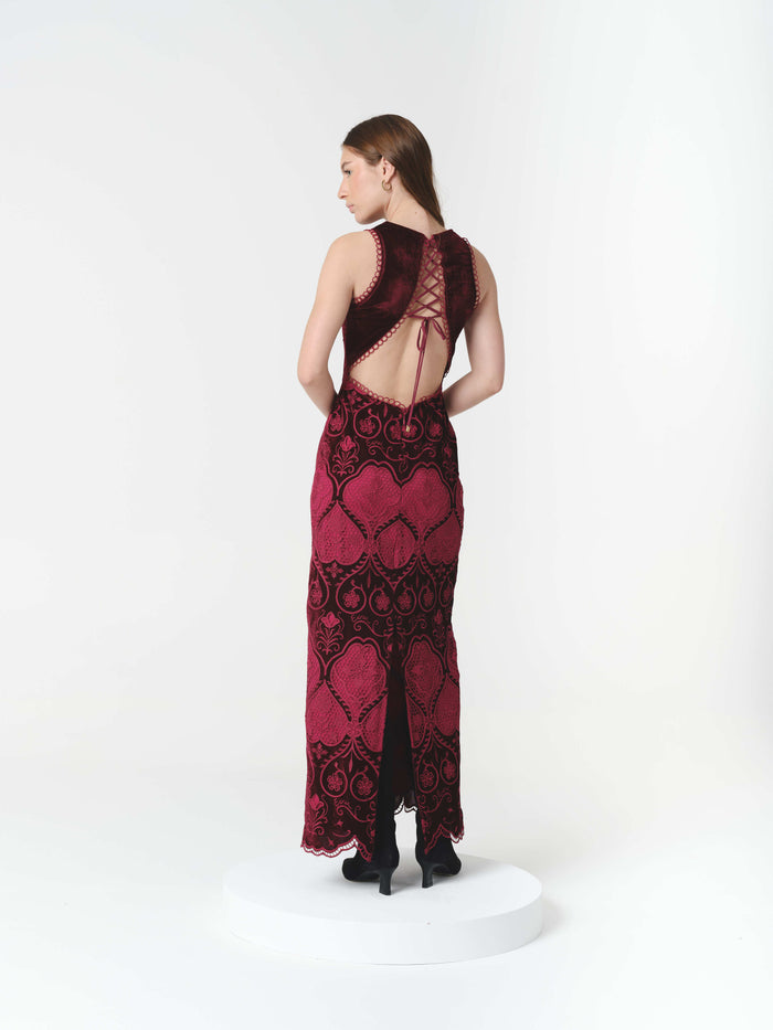 POPPY DRESS BURGUNDY (PRE-ORDER)