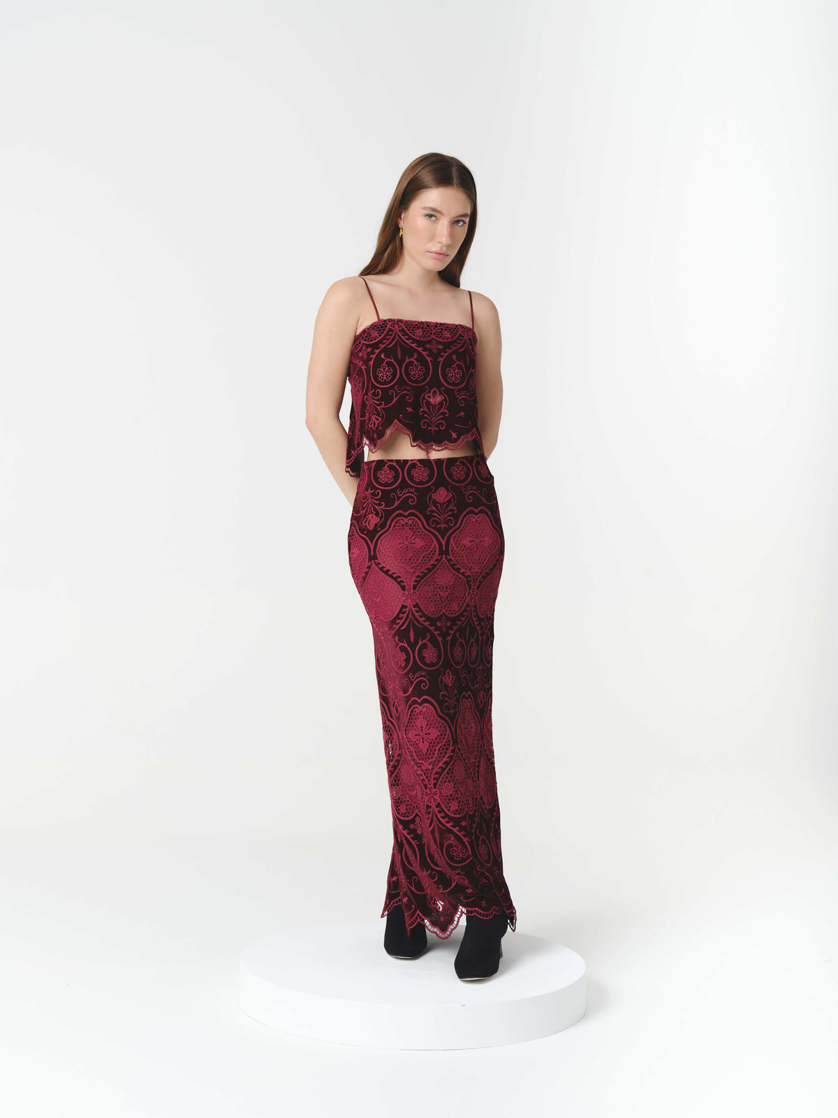 ALTHEA SKIRT BURGUNDY (VIP)