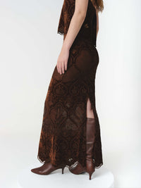 ALTHEA SKIRT CHOCOLATE (VIP)