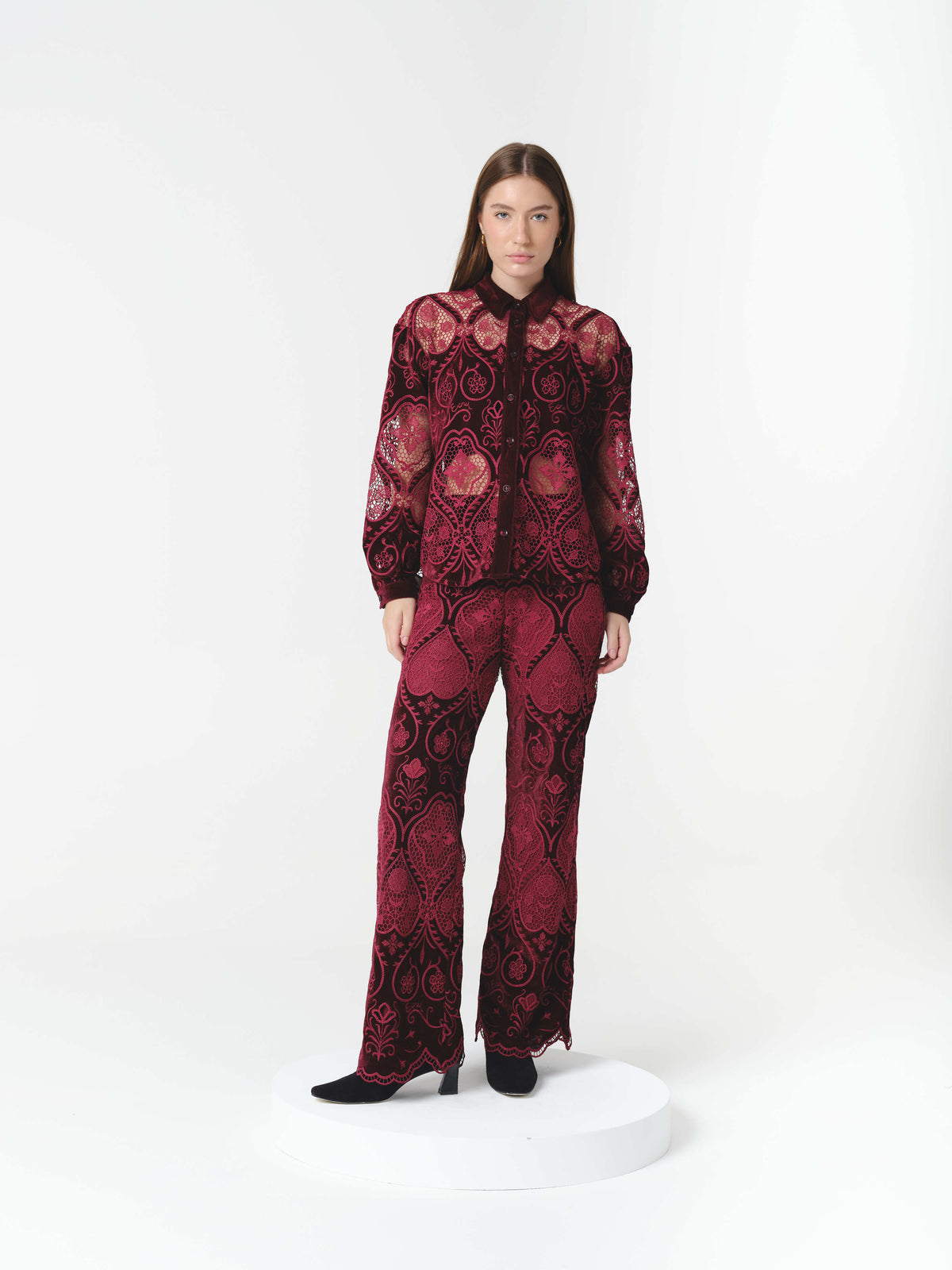 ALTHEA SHIRT BURGUNDY (PRE-ORDER) - (VIP)