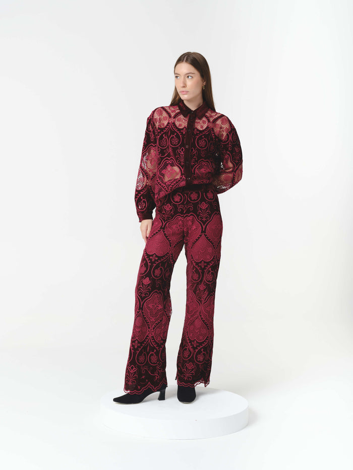 ALTHEA PANTS BURGUNDY (PRE-ORDER)