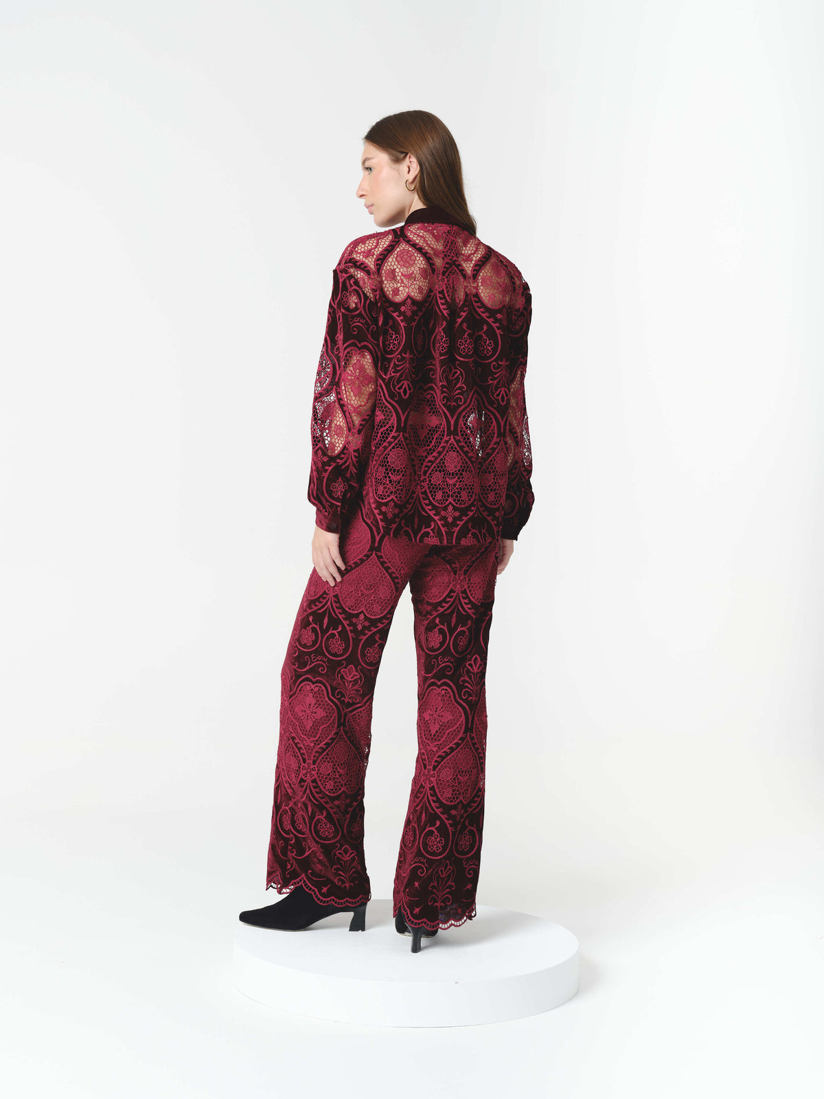 ALTHEA PANTS BURGUNDY (PRE-ORDER) - (VIP)