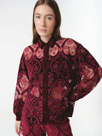 ALTHEA SHIRT BURGUNDY (PRE-ORDER) - (VIP)