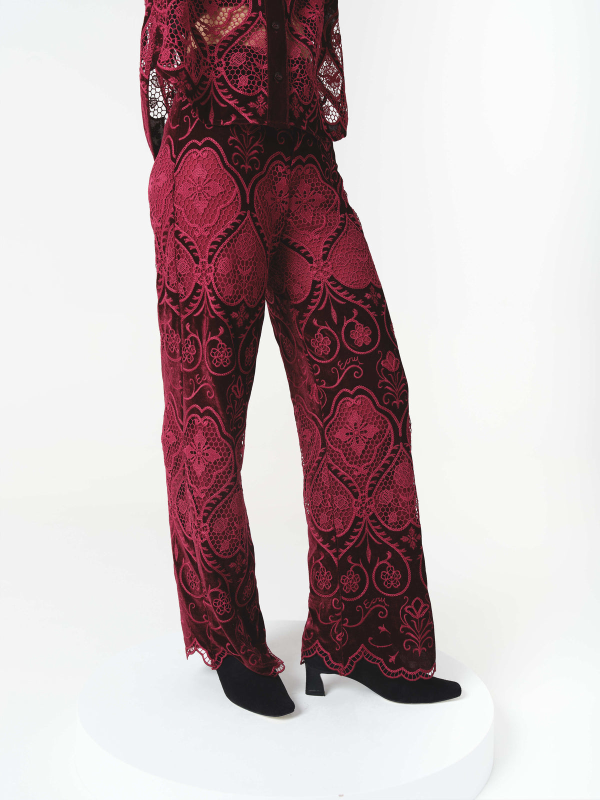 ALTHEA PANTS BURGUNDY (PRE-ORDER) - (VIP)