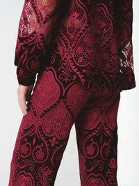 ALTHEA PANTS BURGUNDY (PRE-ORDER) - (VIP)