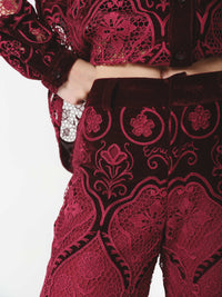 ALTHEA PANTS BURGUNDY (PRE-ORDER) - (VIP)