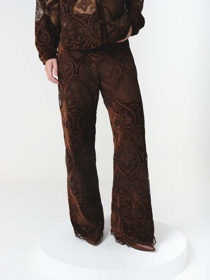 ALTHEA PANTS CHOCOLATE (PRE-ORDER)