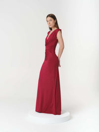 GISELLE DRESS BURGUNDY (VIP)
