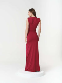 GISELLE DRESS BURGUNDY (VIP)
