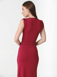 GISELLE DRESS BURGUNDY (VIP)