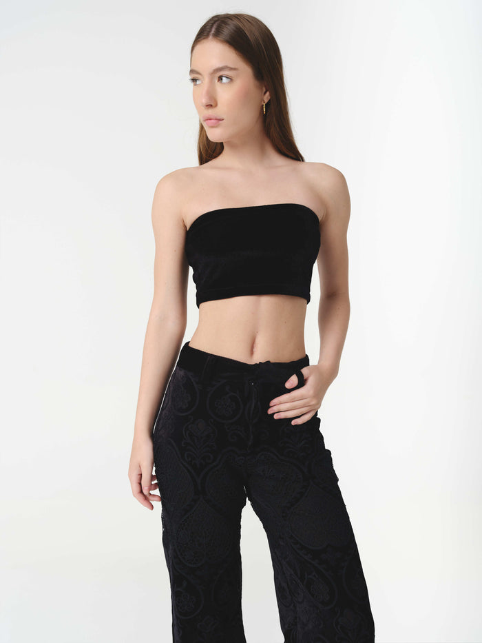 VELVET TOP BLACK