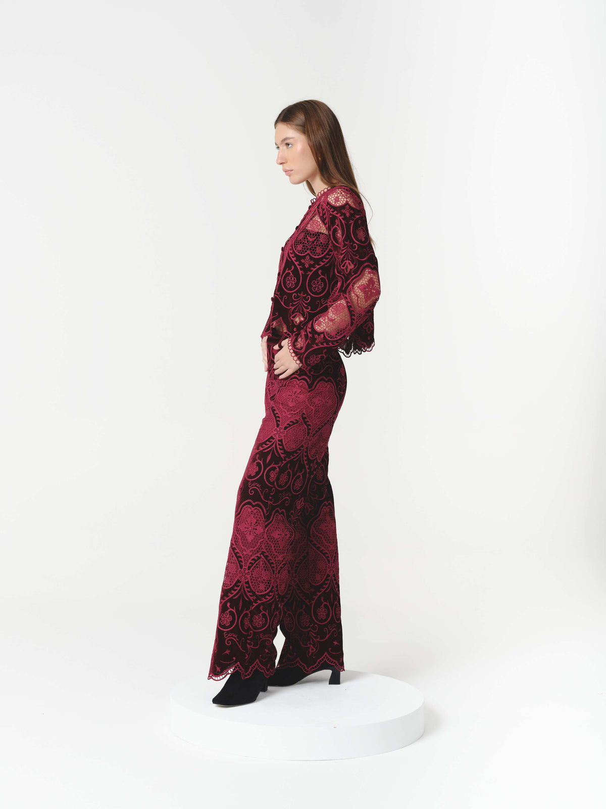 ALTHEA BLOUSE BURGUNDY (VIP)