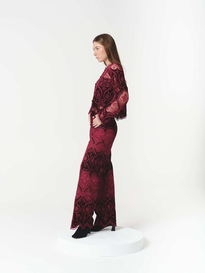 ALTHEA BLOUSE BURGUNDY