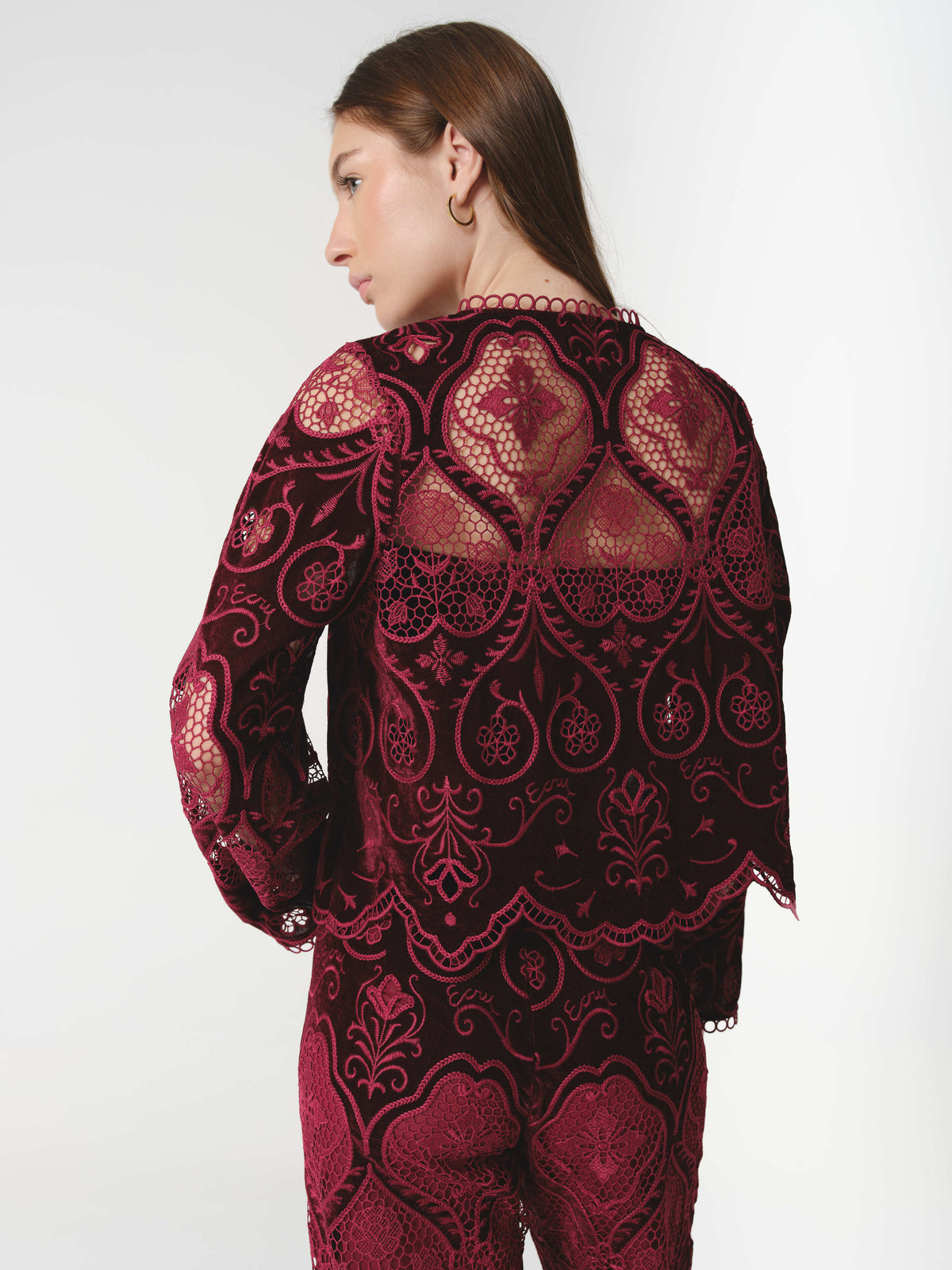 ALTHEA BLOUSE BURGUNDY (VIP)