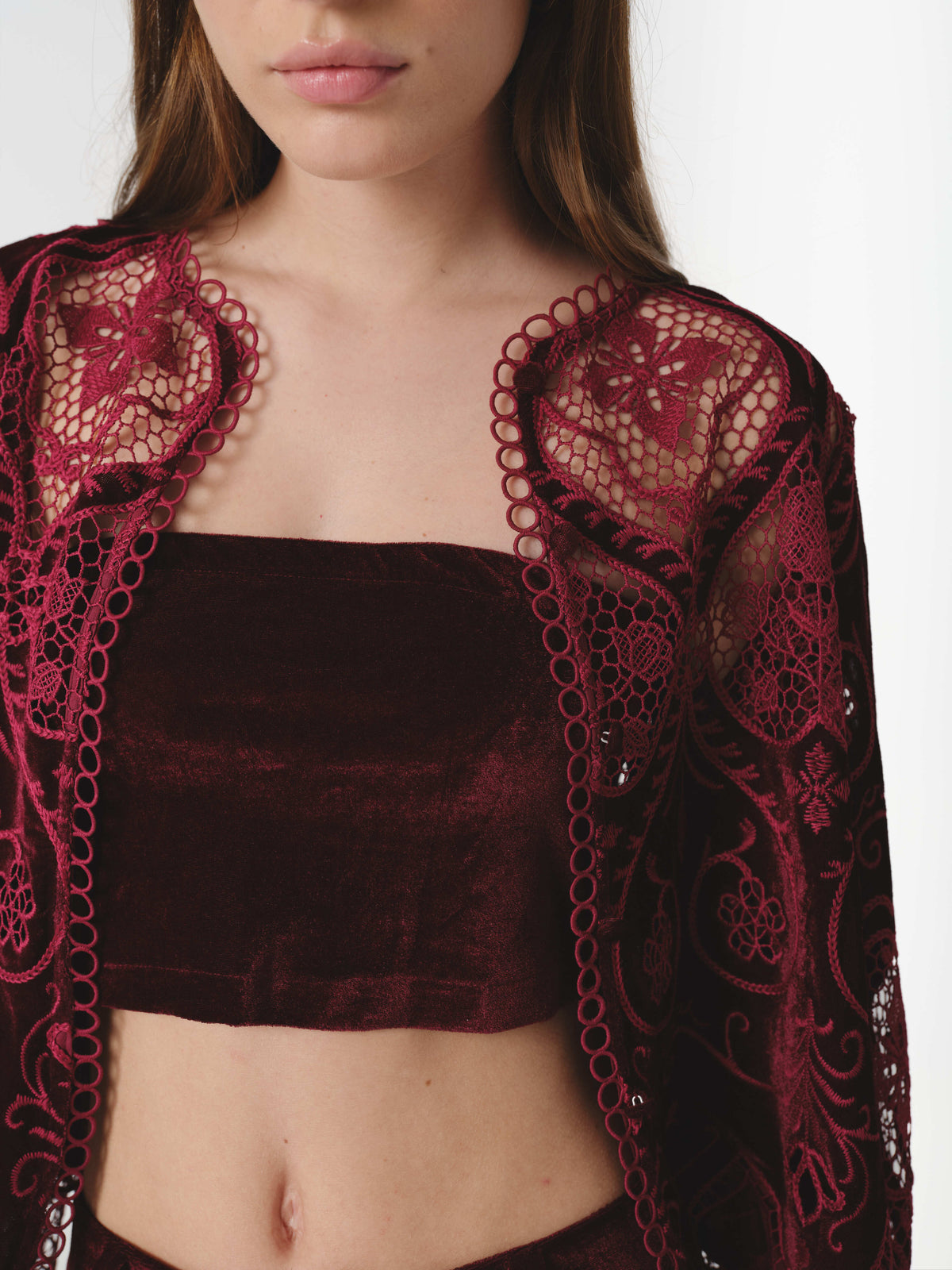 ALTHEA BLOUSE BURGUNDY (VIP)
