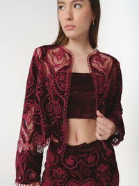 VELVET TOP BURGUNDY (VIP)