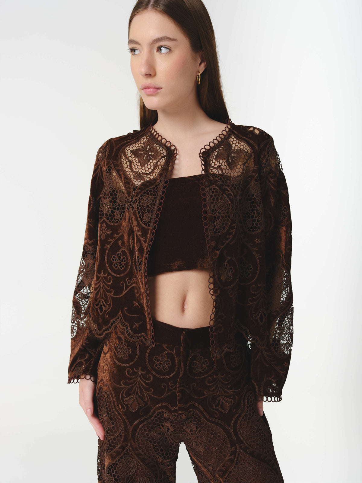 ALTHEA BLOUSE CHOCOLATE (VIP)