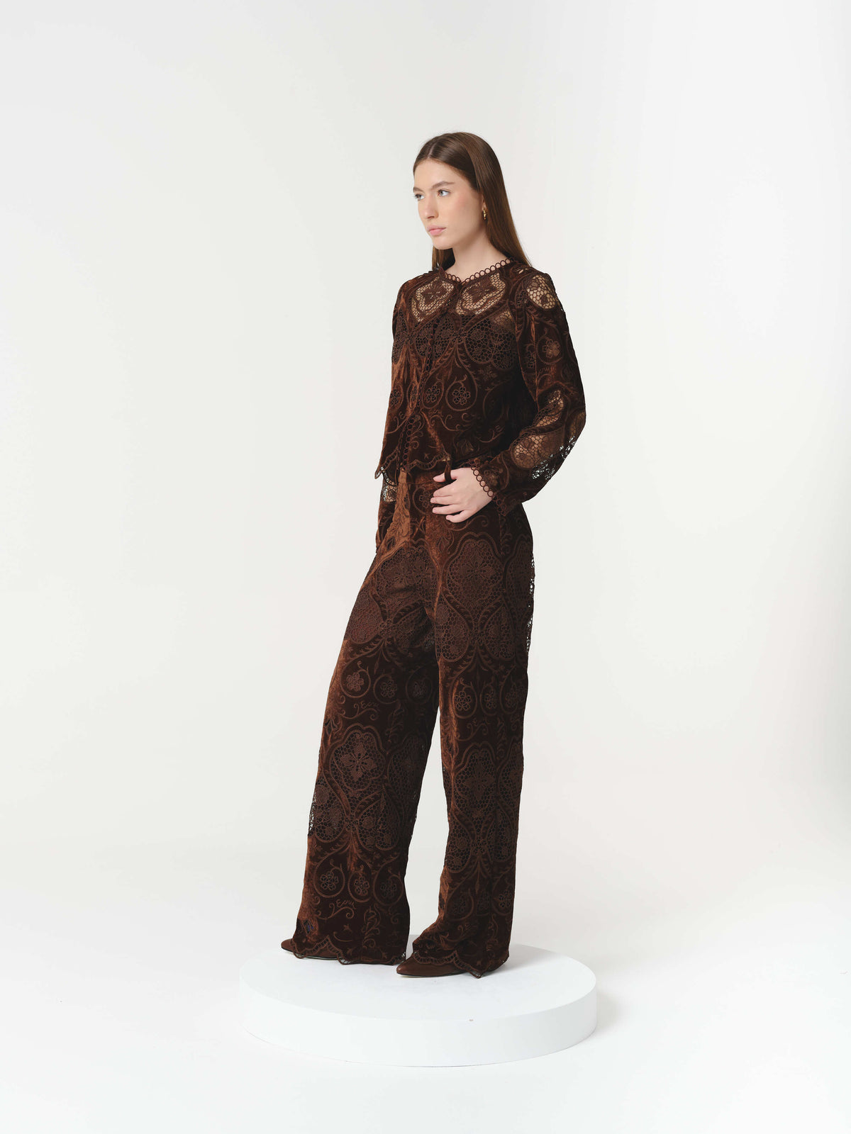 ALTHEA BLOUSE CHOCOLATE (VIP)