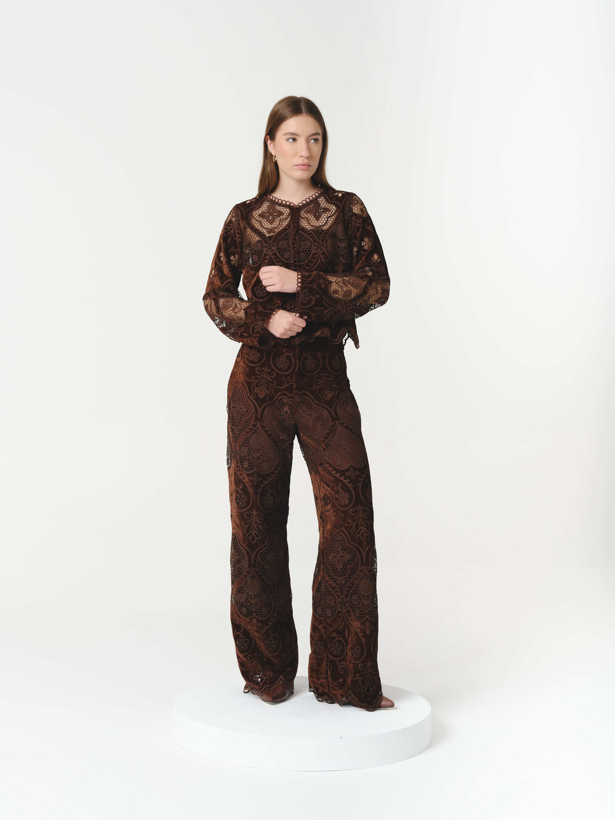 ALTHEA BLOUSE CHOCOLATE (VIP)