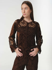 ALTHEA BLOUSE CHOCOLATE (VIP)