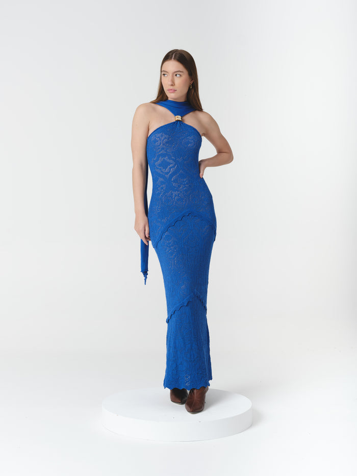 PENELOPE DRESS AMALFI BLUE