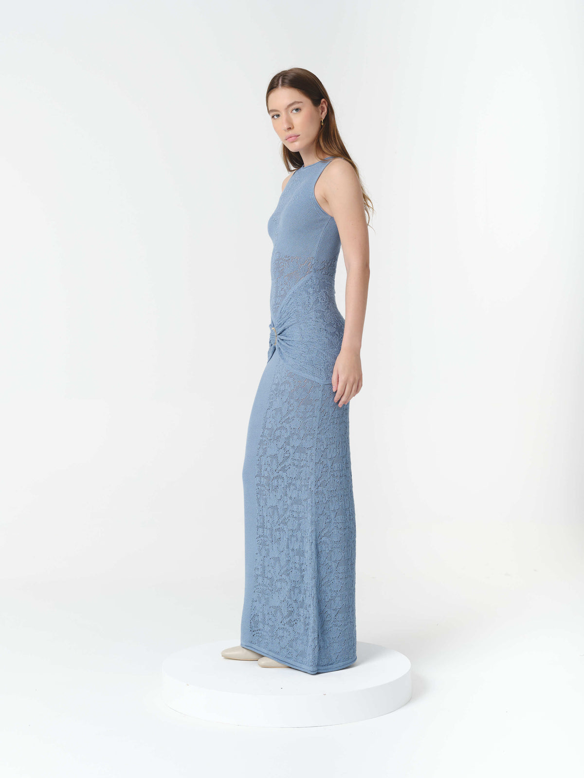 GAIA DRESS FADED DENIM (VIP)