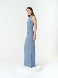 GAIA DRESS FADED DENIM (VIP)