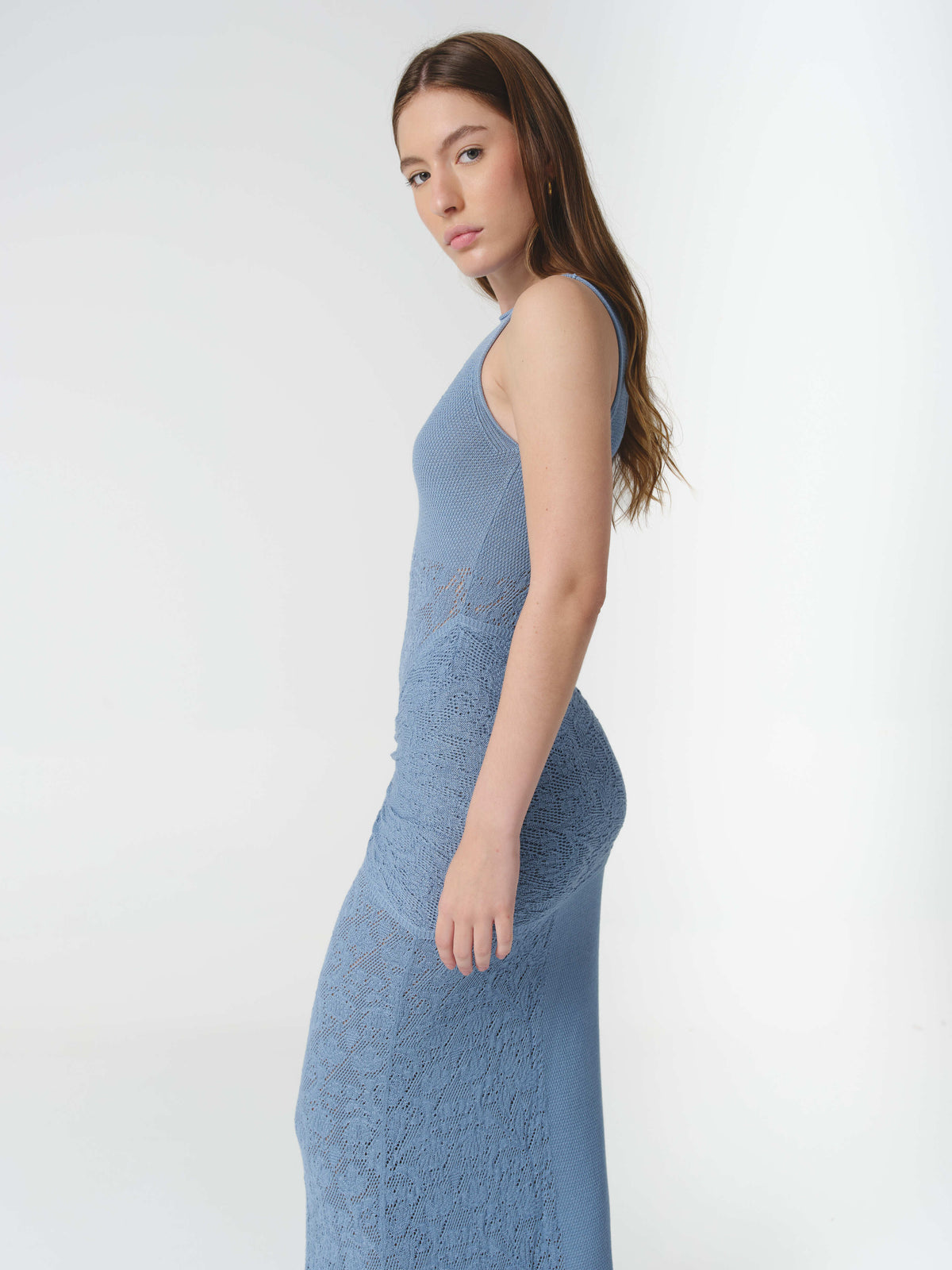 GAIA DRESS FADED DENIM (VIP)